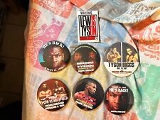 Lot Of 7 Mike Tyson Pinback Buttons Boxing World Champ MGM Grand Near Mint Shape picture