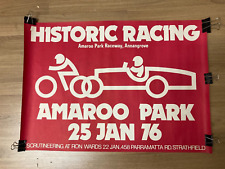 An Original Poster advertising Historic Motor Racing at AMAROO PARK Raceway 1976 picture