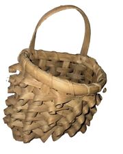 Antique Native American NE  Passamaquoddy  Curly Wall Basket picture