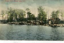 Beaver Lake Cooper Island NJ Postmarked 1913 Building Shown on Island Nice picture