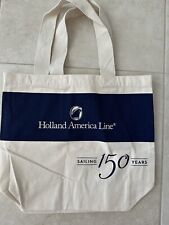 Holland America Cruise Line Canvas Fabric Tote Bag 