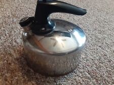 Vintage Paul Revere Ware Whistling Tea Kettle Pot Copper Bottom 1QT Kettle CU12g picture