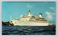 Bermuda, M.S Sea Venture Luxury Liner, Antique Vintage Souvenir Postcard picture