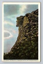 White Mts NH-New Hampshire, Old Man the Mountain, Vintage Postcard picture