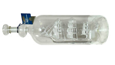 Vintage D Jobling Glassware Sculpture Handblown Glass Sailing Ship In Bottle 13” picture