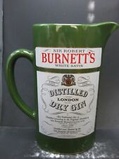 Sir Robert Burnett's White Satin Distilled London Dry Gin Pub Ceramic Pitcher picture