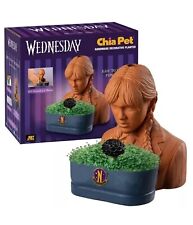 Chia Pet WEDNESDAY Decorative Pottery Planter Addam’s Family NEW in box picture