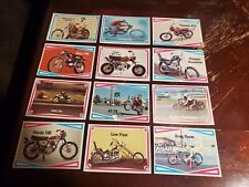 1972 DONRUSS CHOPPERS & HOT BIKES NEAR COMPLETE TRADING CARD SET 59/66 picture
