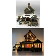 Mervyns Village Square Lighted Victorian House Green House Garden 2001 EUC 2001 picture