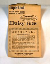 Vintage 1950s/60s Daisy B.B. Gun Instruction Manual Parts & Repair Info. picture