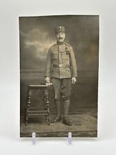 Austro-Hungarian WW1 Era Postcard - Uniformed Soldier Stamp Used “War Year 1917” picture