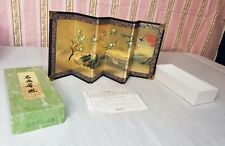 Vintage Fukui Asahido miniature six panel screen From Kyoto, Japan picture