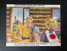 Vintage 1943 Lucky Strike Cigarettes Print Ad picture