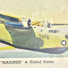 Martin PBM-1 Mariner United States Airplane Vintage Card War Plane picture