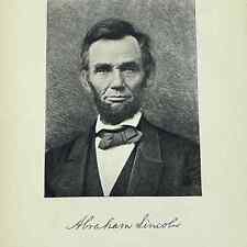 1898 Engraving Abraham Lincoln American Statesmen John T. Morse 5x7
