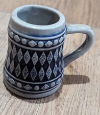 Gerz Miniature Stein Mug Germany Blue and Gray picture