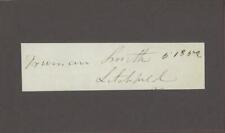 TRUMAN SMITH (1791-1884) autograph cut | Senator of Connecticut - signed picture