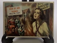 1954 TOPPS SCOOPS CARD #87 JOAN OF ARC BURNED May 30, 1941 picture