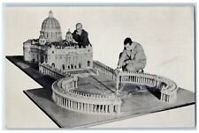 c1960s Attilio Lucio Savoia Scale Model Basilica Of St. Peter Rome IT Postcard picture