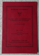 Harvard University 1934 Engineering School Publication ECONOMIC vs GOV'MT TAXES picture