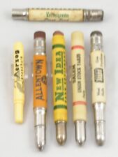 4 Vintage Bullet Advertising Pencils - EXCELLENT - Plus Parts - 1940-50's picture