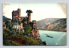 Rheinstein Castle & Steamship Germany Postcard picture