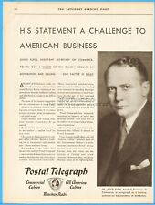1929 Dr Julius Klein Postal Telegraph Commercial Cables Mackay Radio Telegram Ad picture