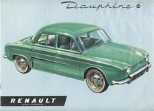 1956 Renault Dauphine Sales Brochure Ventoux Engine  picture