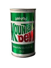 Vintage 1970s YAHOO Mountain Dew 12 Ounce Pull Tab Empty Soda Can picture
