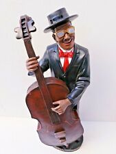 Beautiful 16.5” Statue African American Jazz Cellist A.C.K.CO. Los Angeles. C.A picture
