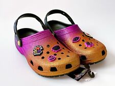 Hocus Pocus Crocs Womens 11 Orange Purple Halloween Glitter Clog Cosplay Disney picture