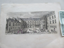 RARE, Very Early Antique French Print Engraving, c.1800, Chateau Royal de Blois picture