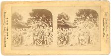 c1900's Ingersoll View Company Real Photo Stereoview No. 6 Judas Betraying Jesus picture