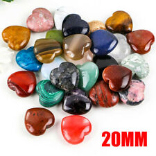 Wholesale 20mm Natural Stone Crystal Carved Heart Healing Love Gemstone USAA picture