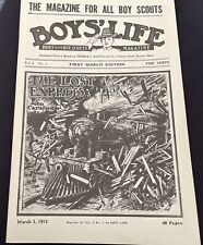 Boys' Life Vol 1 No.1, First March Edition, March 1, 1911 Reprint, Boy Scout Mag picture