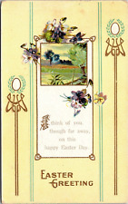 Postcard  Posted 1911 Easter Greeting Vintage Greeting Card  [de] picture