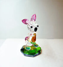 Rare Vintage Crystallite Fine Austrian Crystal Bunny Holding Carrot Figurine picture