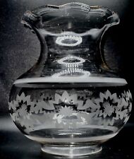 Antique Oregon Oil Kerosene Banquet Lamp Shade Victorian Geometric Floral Motif picture