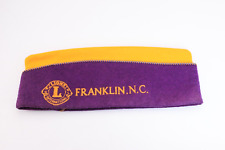 Vintage Lions Club Felt Hat Franklin North Carolina picture