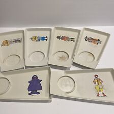 1970s Vintage (6) McDonald’s Food Snack And Drink Trays Complete Set of All 6 picture