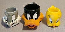 looney tunes 1992 mugs set of 3 picture