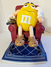 Vintage M&M's Yellow Peanut Lazy Boy Recliner Candy Dispenser 1999 TESTED WORKS picture
