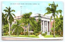 1943 Lee County Court House Fort Myers FL  Postcard picture