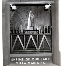 Vintage RPPC Shrine of Our Lady Villa Maria, PA Street View Religious-PA94 picture