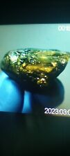 Green Jadeite 151 CT with gold inclusions flawless center ultra Rare picture