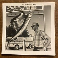 1958 Handsome Man Shades Swag Fort Lauderdale Florida Fish Original Photo P12a22 picture