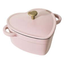 Beautiful 2QT Cast Iron Heart Dutch Oven, Pink Champagne by Drew Barrymore picture