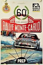 1992 Pierre BERENGUIER 60th RALLYE MONTE CARLO RALLY poster picture