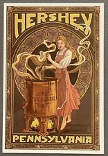 Hershey, Pennsylvania - Woman making Chocolate - Lantern Press Postcard picture