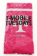 T-Mobile Tuesdays PINK Knit Scarf NWOT Sealed Fringe Ends picture